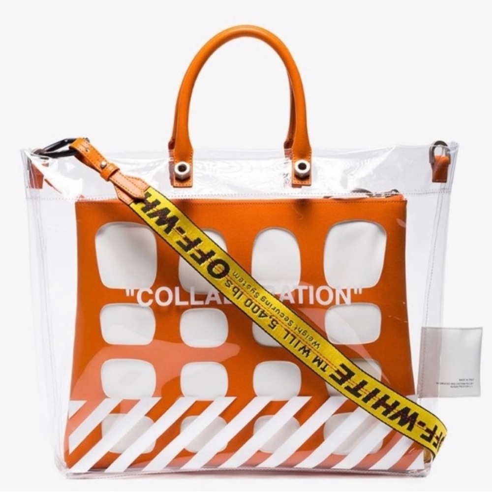 NEW Off-White x Heron Preston Collaboration Large Tote Bag